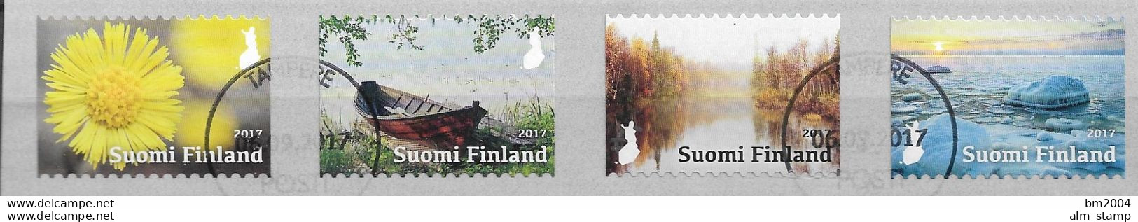 2017 Finnland Mi. 2535-8 FD-used   Finnische Natur: Vier Jahreszeiten - Usati