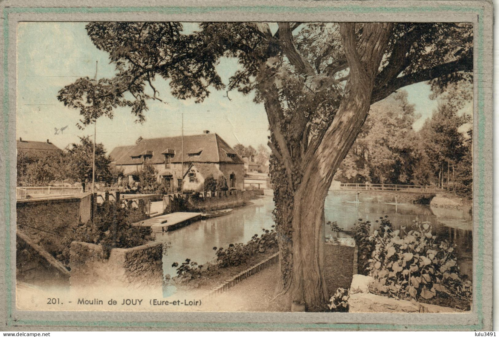 CPA  (28) JOUY - Aspect Du Moulin Sur L'Eure - Années 30 - Carte Colorisée - Jouy