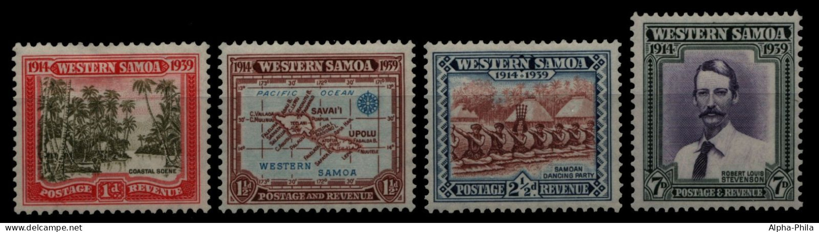 Samoa 1939 - Mi-Nr. 84-87 * - MH - Neuseeländische Herrschaft - Samoa Américaine