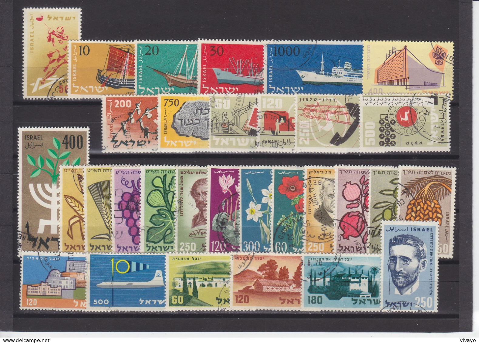 ISRAEL - O / FINE CANCELLED - 1958 / 1959 - COMPLETE YEARS - Mi. 159/190 - Gebruikt (zonder Tabs)