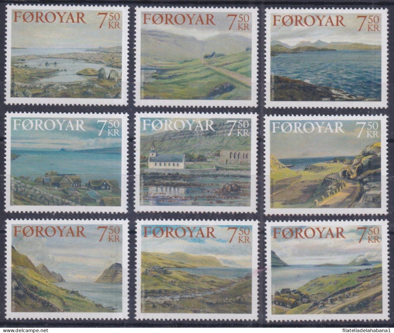 F-EX43366 FOROYAR FAROE MNH 2005 LANDSCAPE. - Dänische Antillen (Westindien)