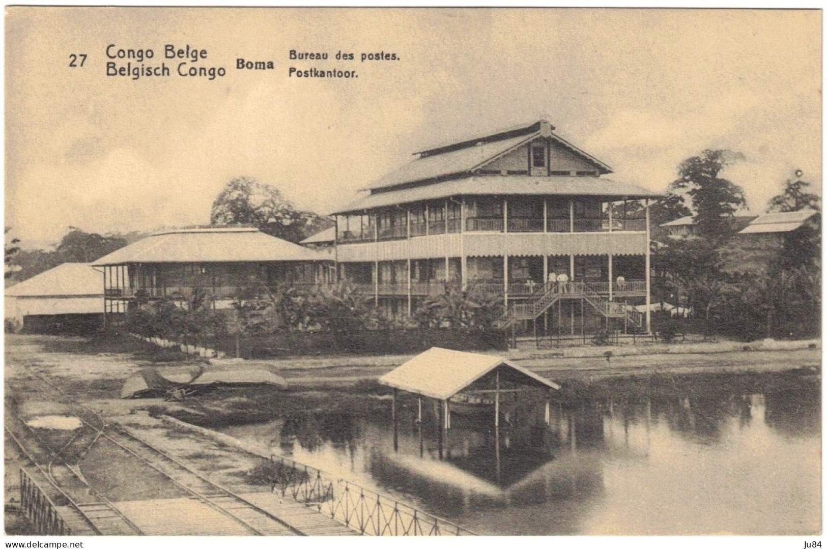 Afrique - Congo - Congo Belge - Boma - Bureau Des Postes - Entier Postal - Carte Vierge - Cartas & Documentos