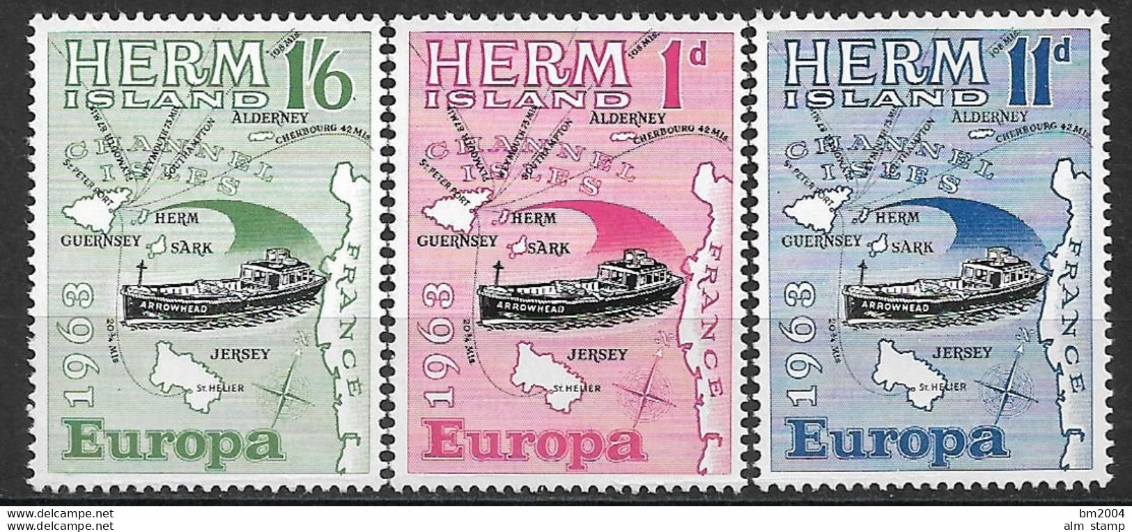 1963 Herm Island Alderney **MNH  Europa - 1963