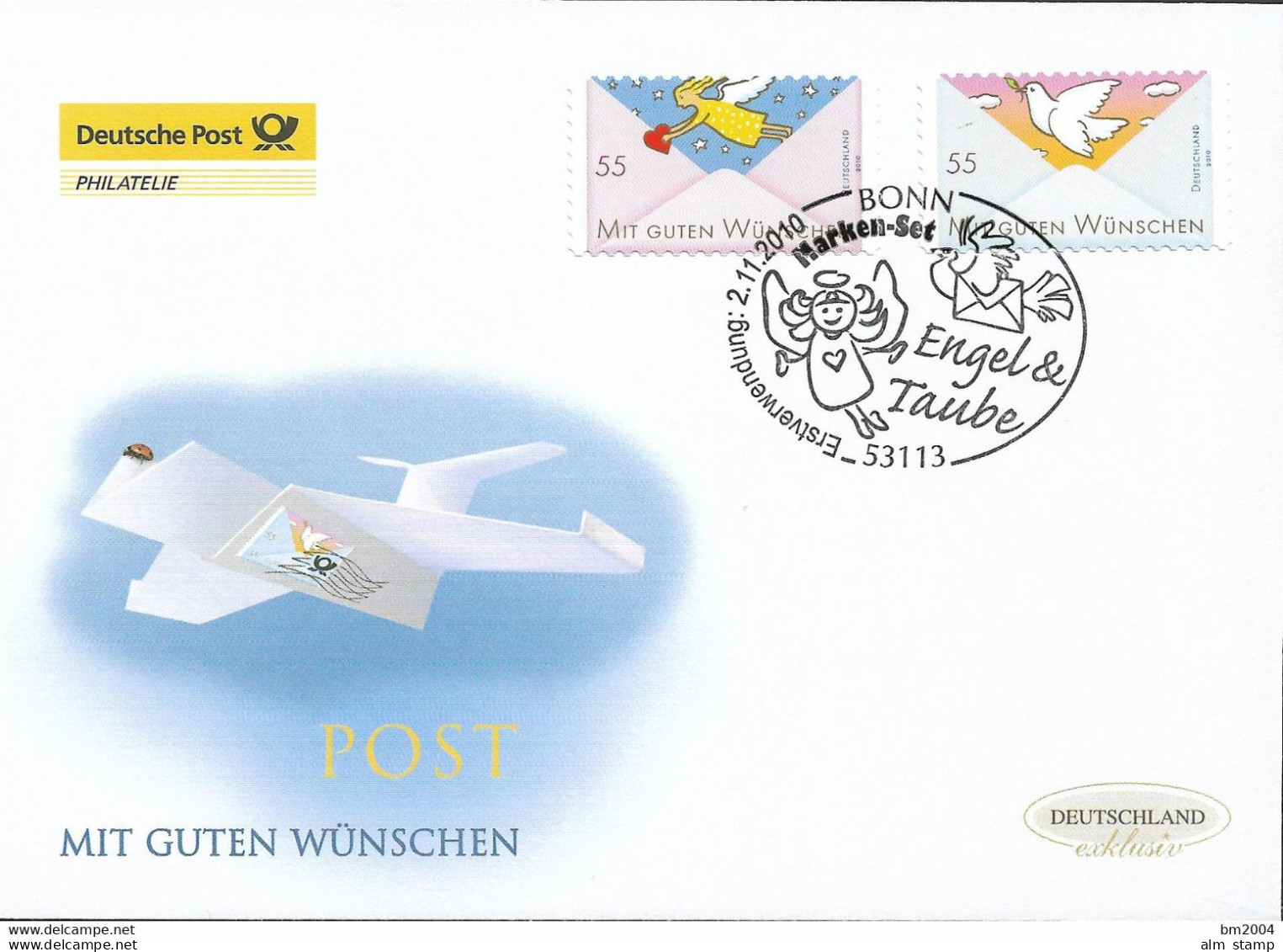 2010  Deutschland  Germany Mi. 2827-8 FDC  Post: Grußmarken - 2001-2010