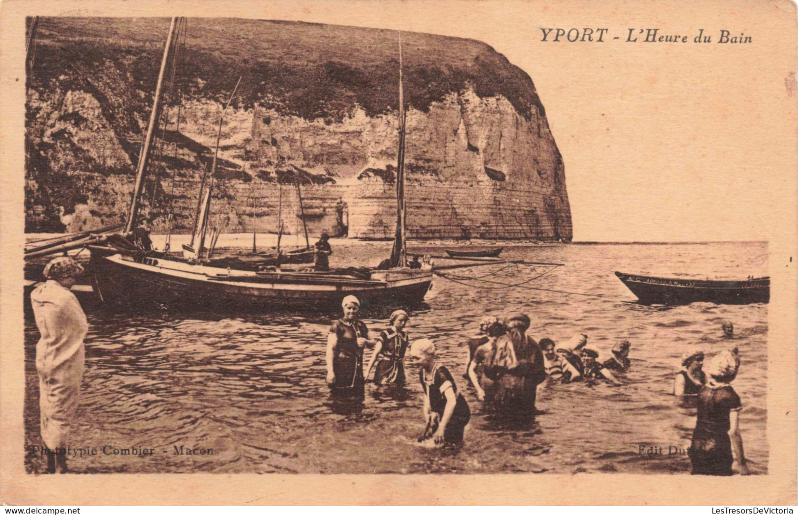 FRANCE - Yport - L'heure Du Bain - Animé - Carte Postale Ancienne - Yport