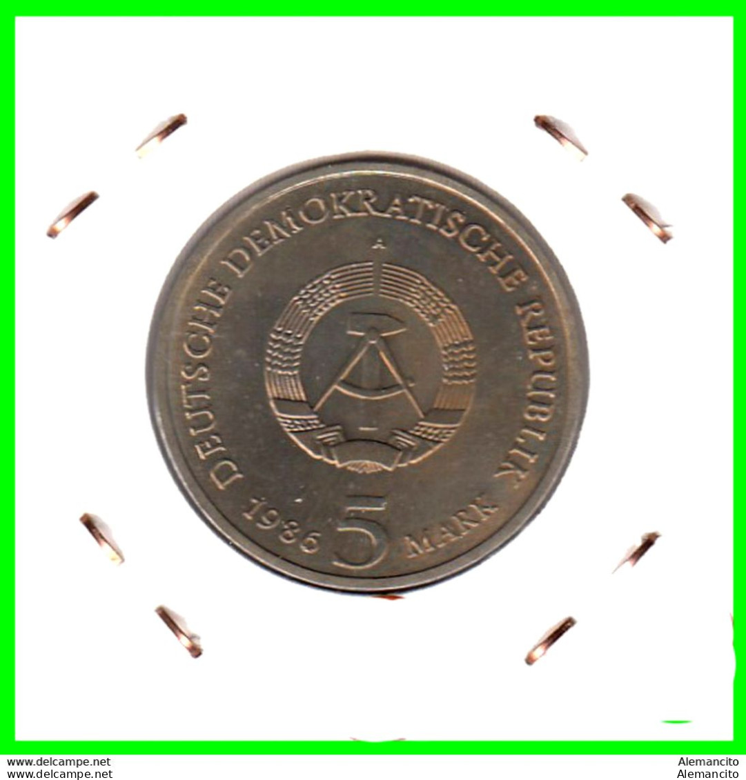 ( GERMANY DDR ) REPUBLICA DEMOCRATICA DE ALEMANIA  MONEDA DE 5.00 -DM AÑO 1986 - (POTSDAM -SANSSOUCI PALACE ) - 5 Mark