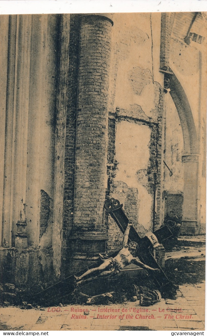 LO RUINES   INTERIER DE L'EGLISE      ZIE AFBEELDINGEN - Lo-Reninge