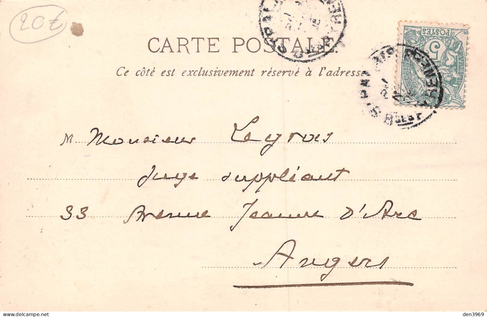 SAINT-PALAIS (Pyrénées-Atlantiques) - Place De L'Hôtel De Ville - Marché - Précurseur Voyagé 190? (2 Scans) Juge, Angers - Saint Palais