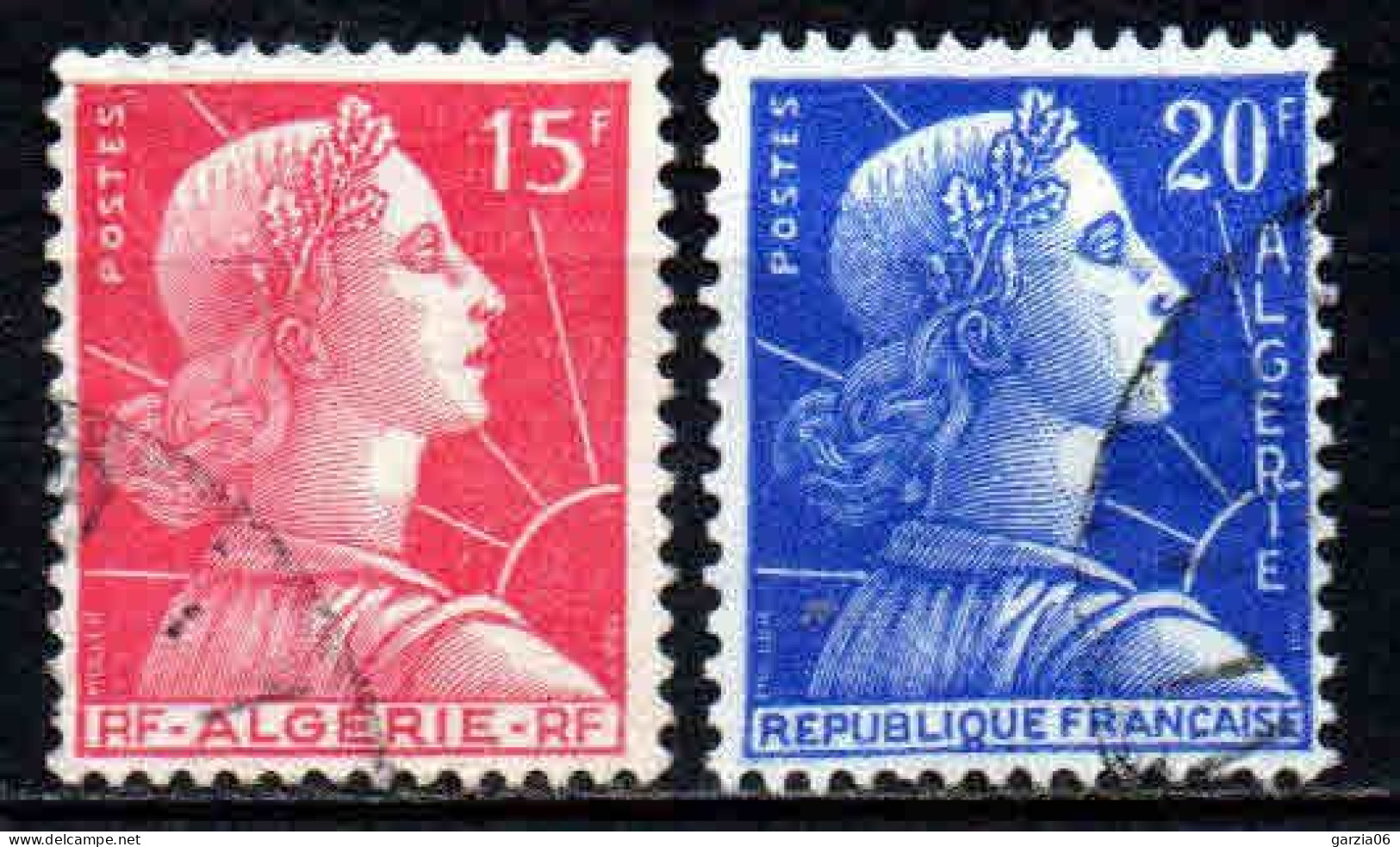 Algérie - 1955 - Marianne - N° 329/349 - Oblit  - Used - Gebraucht