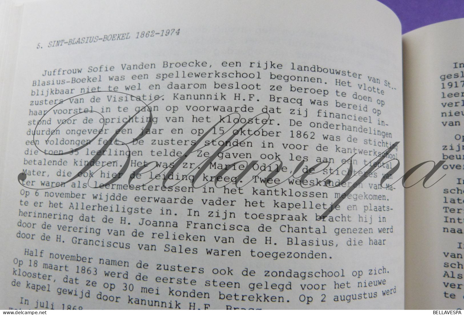 O.L.Vrouw-Visitatie Gent 1669-1884 Geschiedenis genealogie   A. Vanmaldegem 32 bijhuizen Belgie en o.m. Congo