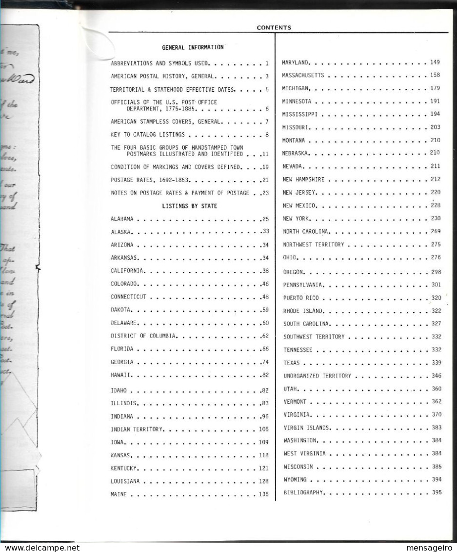 (LIV) - AMERICAN STAMPLESS COVER CATALOG (1700-1870) VOLUME I &II 4TH EDITION 1985-1987 - …-1845 Prefilatelia