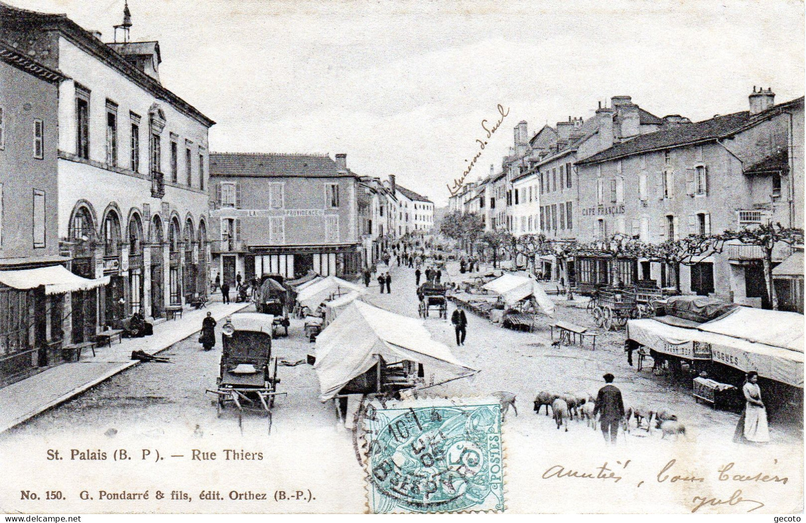 Rue Thiers En 1905 - Saint Palais