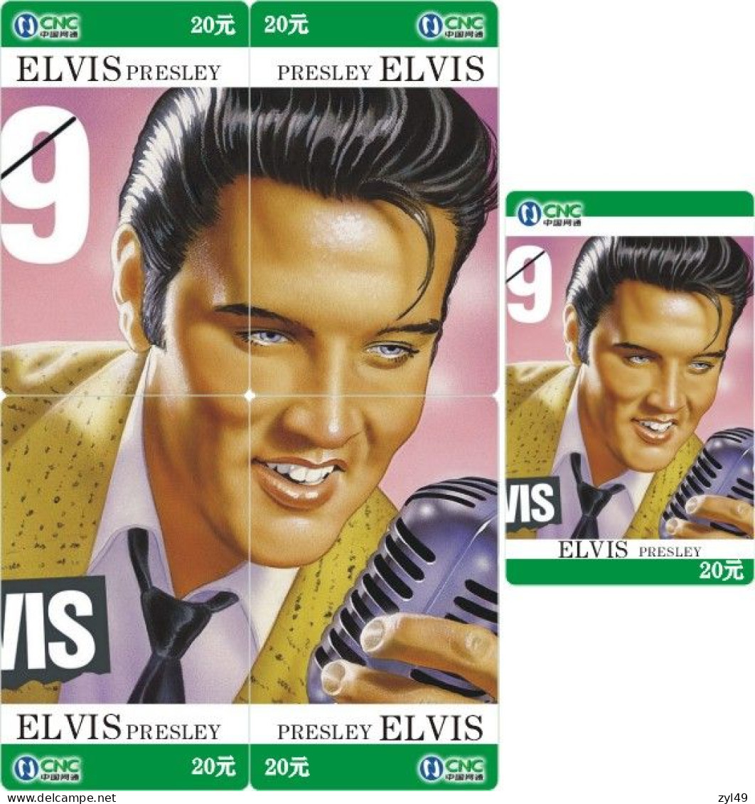 M14008 China Phone Cards Elvis Presley Puzzle 305pcs - Musique