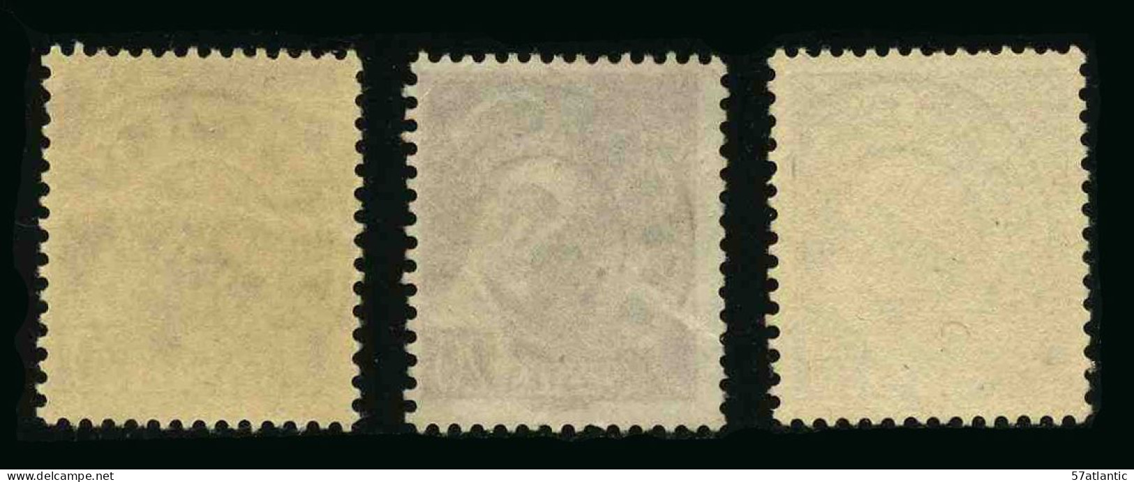 FRANCE - YT PREO 78  - 3 VARIETES - 3 TIMBRES SANS GOMME - Used Stamps