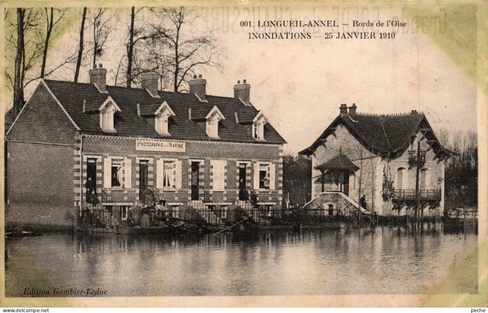 N°114935 -cpa Longueil Annel -inondations - Longueil Annel