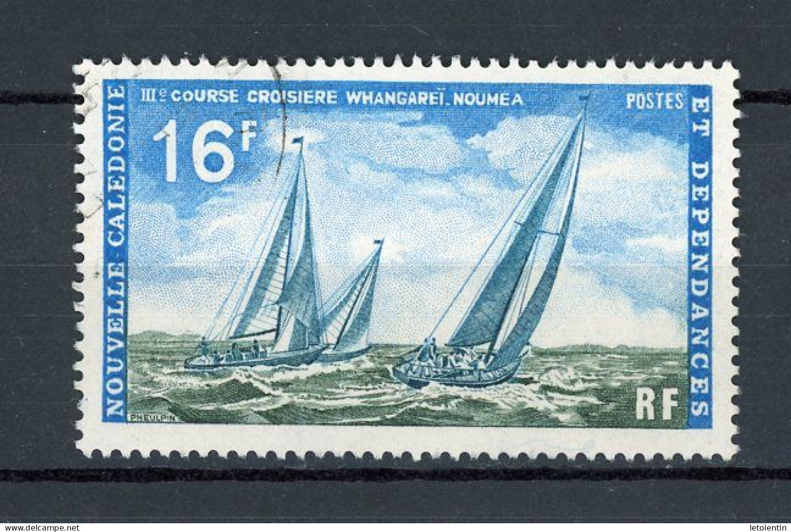 NOUVELLE-CALEDONIE RF - COURSE CROISIÈRE   - N°Yt 373 Obli. - Gebraucht