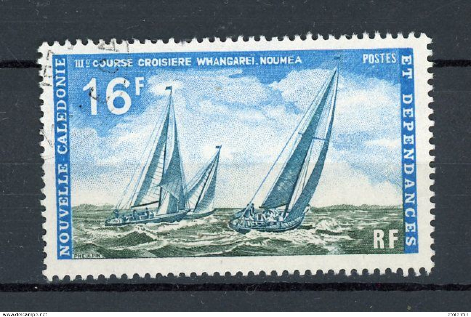 NOUVELLE-CALEDONIE RF - COURSE CROISIÈRE   - N°Yt 373 Obli. - Usati