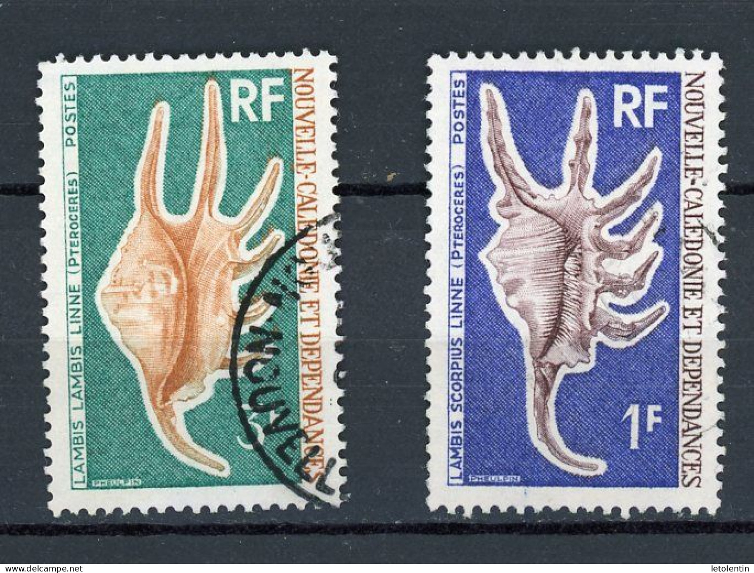 NOUVELLE-CALEDONIE RF - COQUILLAGES - N°Yt 379+380 Obli. - Usati