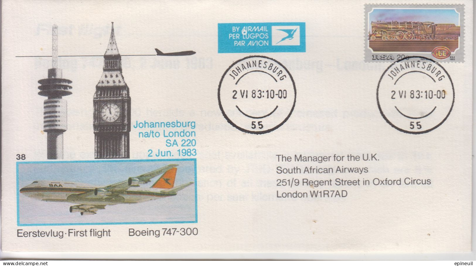 FDC -1983 - AVION - FDC