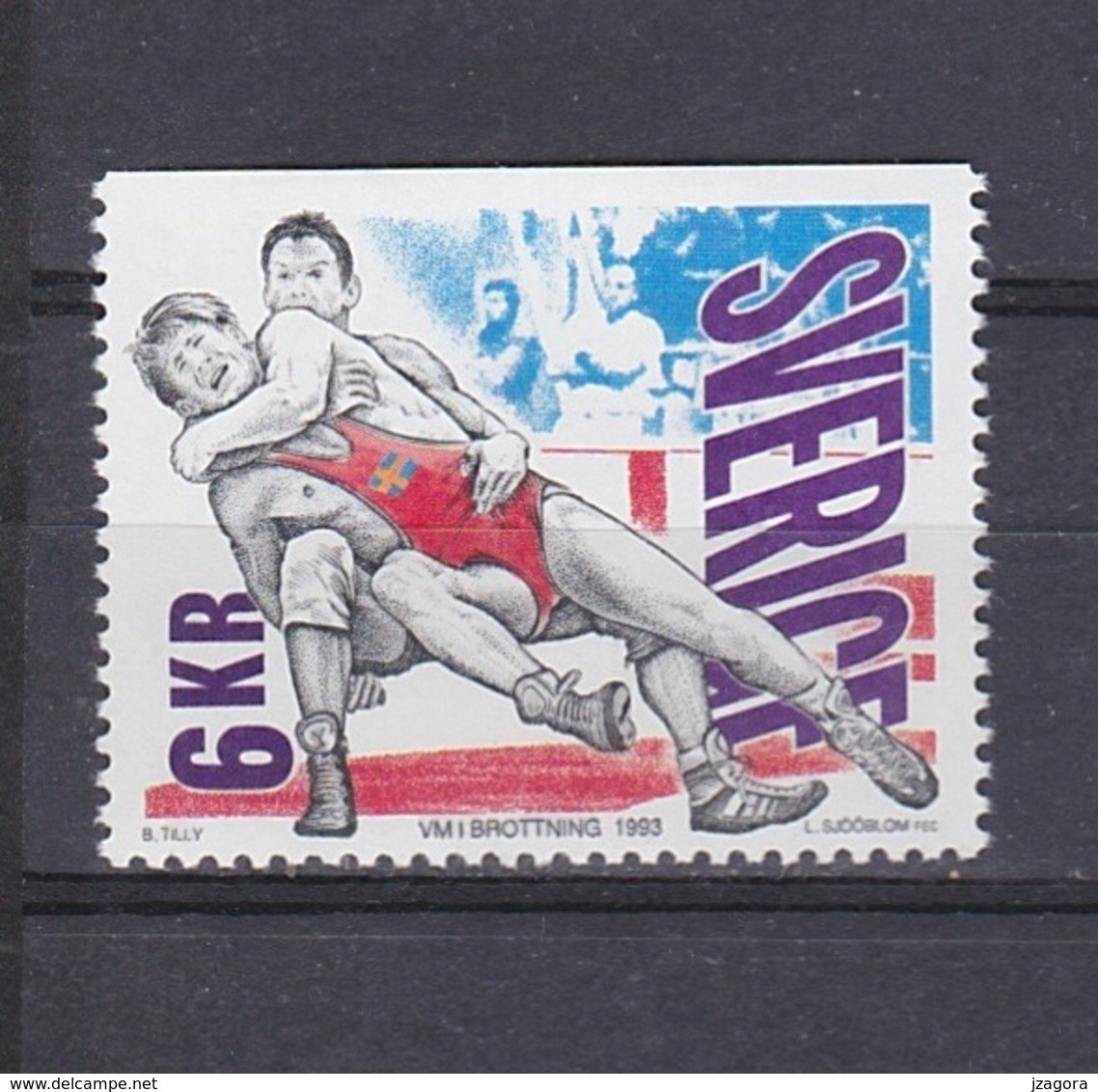 WRESTLING CATCH RINGEN LUCHA WORLD CHAMPIONSHIP WC WM SWEDEN SUEDE SCHWEDEN 1993  MNH MI 1762 Sport - Lotta