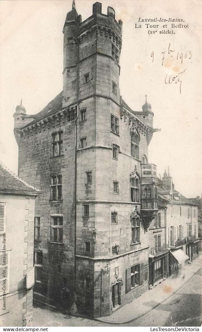 FRANCE - Luxeuil Les Bains - La Tour Et Beffroi  - Carte Postale Ancienne - Luxeuil Les Bains