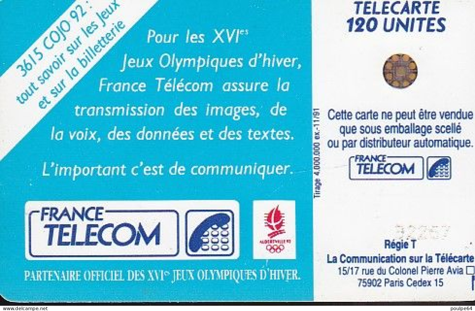 F206  11/1991 SKI DE FOND 120 SC4 - 1991