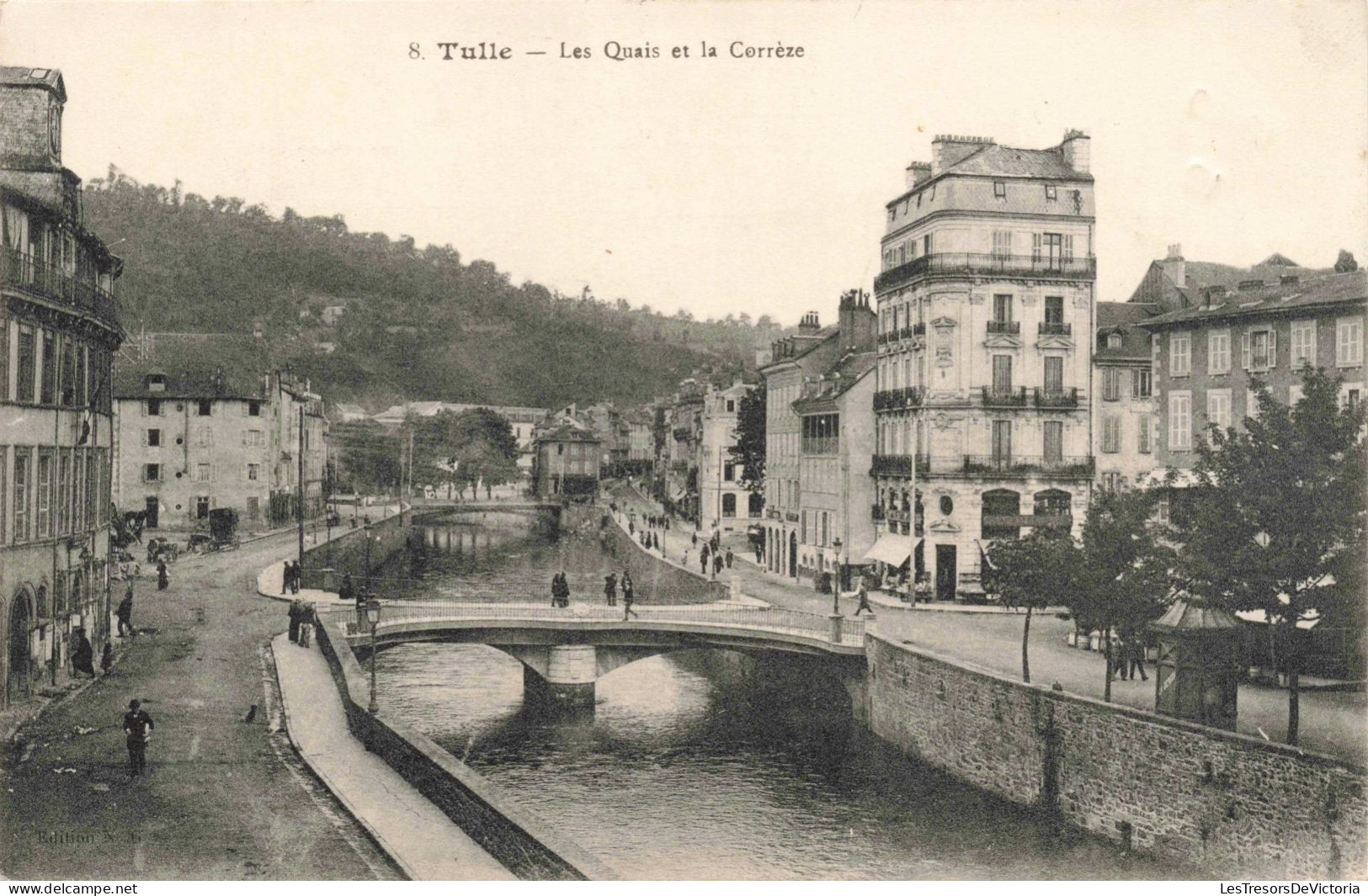 FRANCE - Tulle - Les Quais Et La Corrèze - Carte Postale Ancienne - Tulle