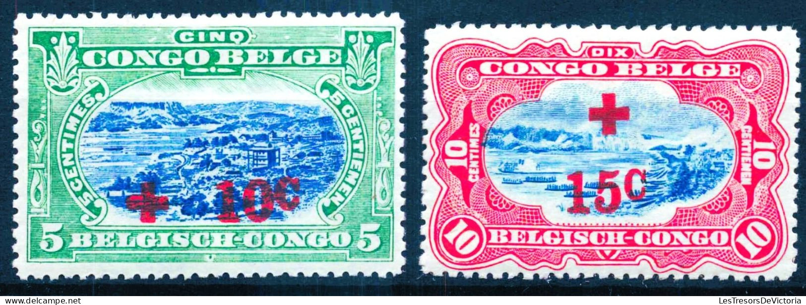 Timbres - Congo Belge - 1918 - COB 72/80* - Cote 275 - Neufs