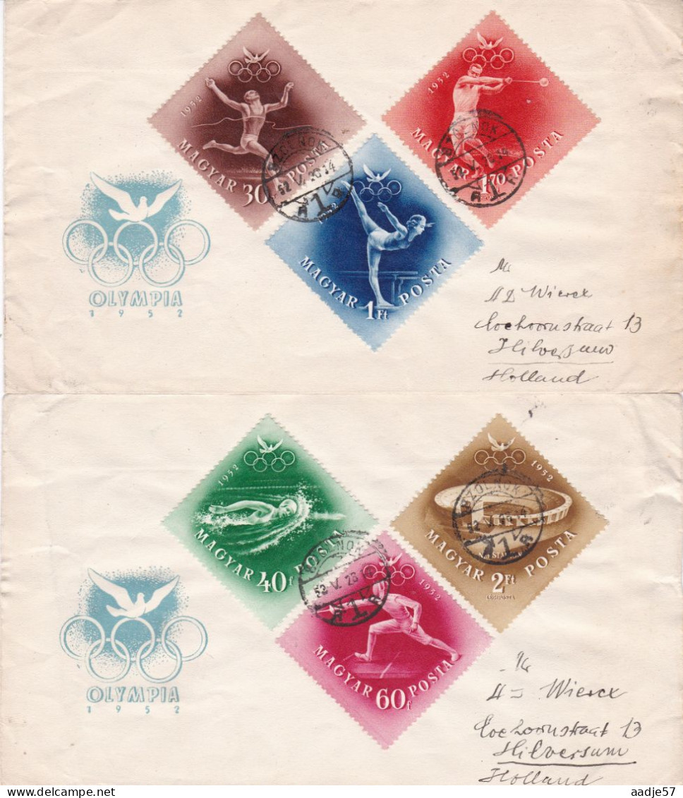 Hongarije, Hungary, Ungarn, Magyar ; 1952: "Olympia Helsinki" Michel-N° 1247-1252 - Ete 1952: Helsinki