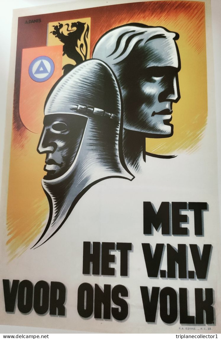 Collaboratie Armand Panis Karikaturist En Tekenaar NVN SMF Waffen SS Oostfront Politiek Vlaanderen - Dutch