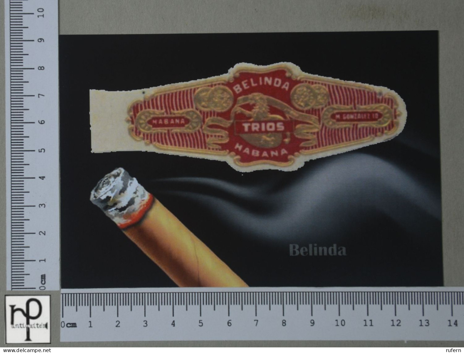 POSTCARD  - BELINDA - BAGUE DE CIGARE - 2 SCANS  - (Nº57217) - Tobacco