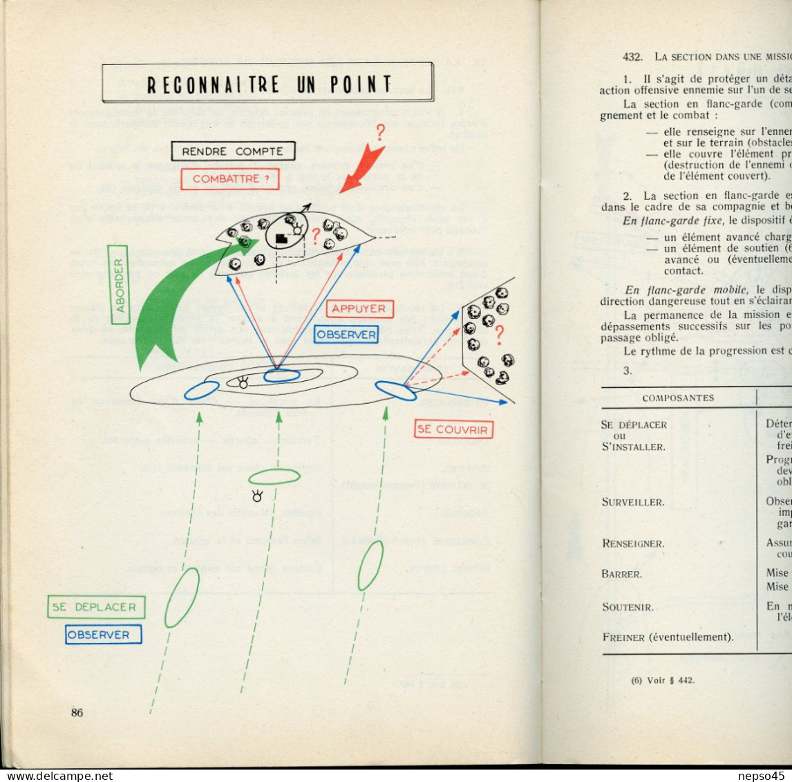 Notice sur le combat à pied de la section de Grenadiers - Voltigeurs.édition 1972.