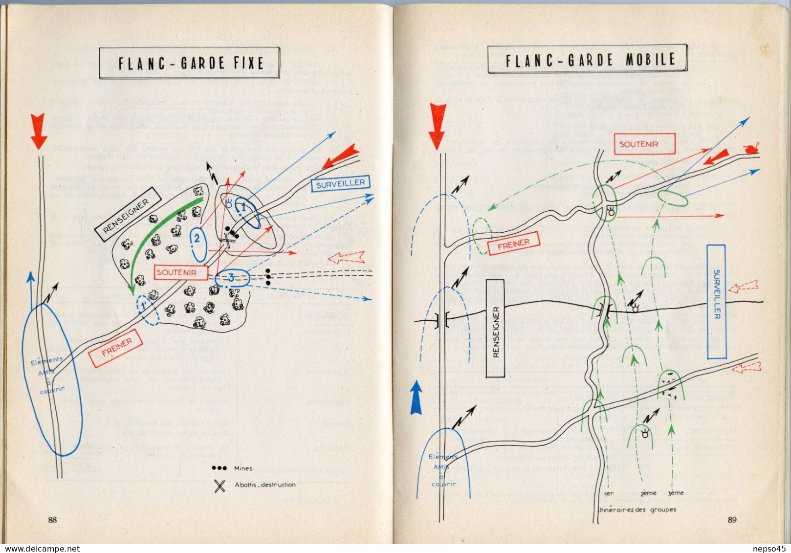 Notice sur le combat à pied de la section de Grenadiers - Voltigeurs.édition 1972.