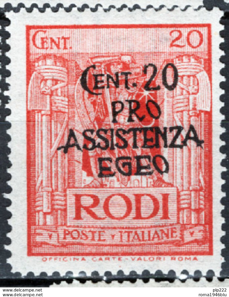 Egeo 1943 Sass.120 **/MNH VF/F - Ägäis (Dt. Bes.)