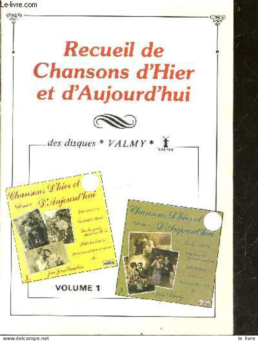 Recueil De Chansons D'hier Et D'aujourd'hui - Volume 1 - Comme Tout Le Monde Par Andre Hornez, Maitre Pierre Par Jacques - Musik