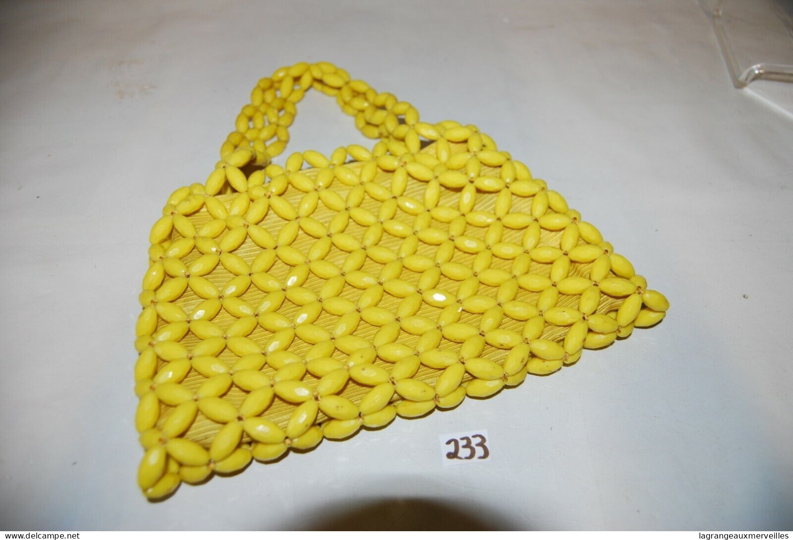 C233 Authentique Sac De Femme - New Wear - Art Deco Jaune - Bourses Et Sacs