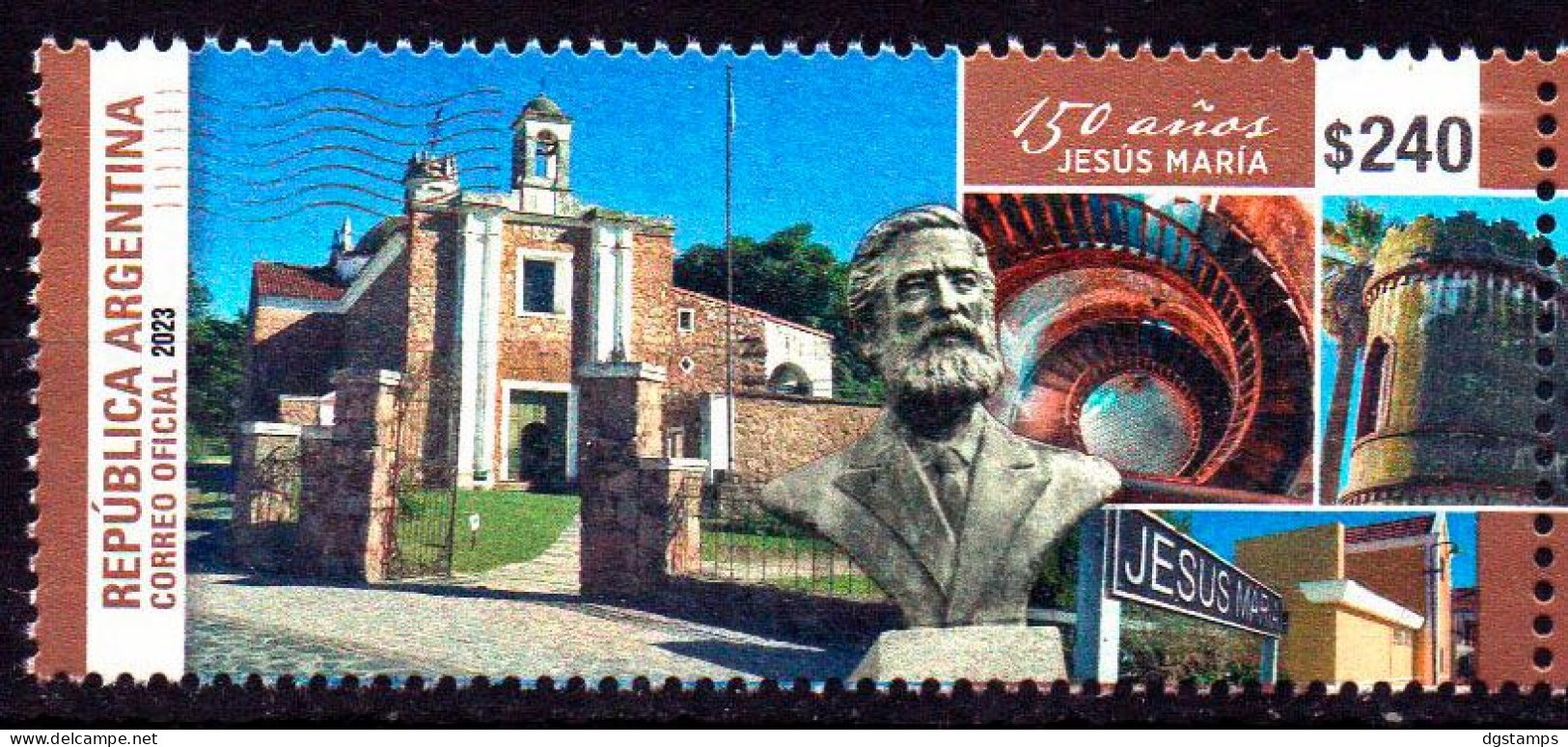 Argentina 2023 ** 150 Years Of The City Jesús María. Heritage. Church, Monument. - Unused Stamps