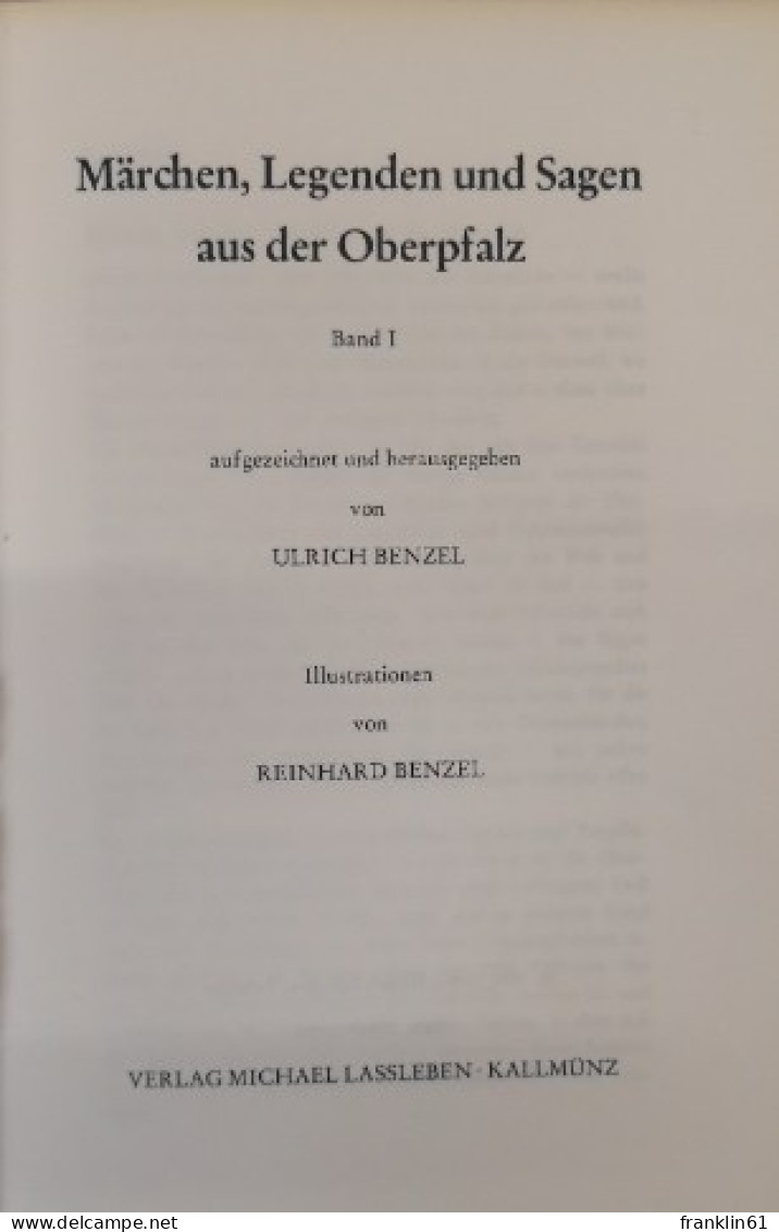 Märchen, Legenden Und Sagen Aus Der Oberpfalz; Teil: Bd. 2. - Racconti E Leggende