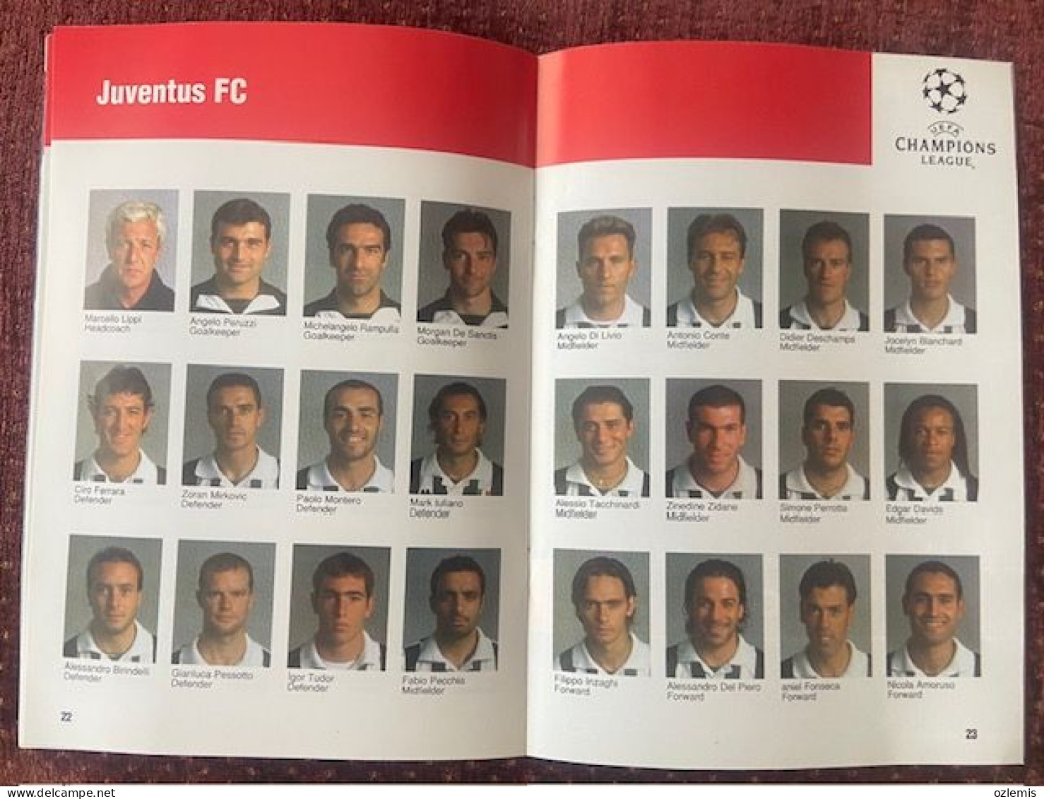 GALATASARAY - JUVENTUS FC  ,UEFA CHAMPIONS LEAGUE ,MATCH SCHEDULE ,1998 - Books