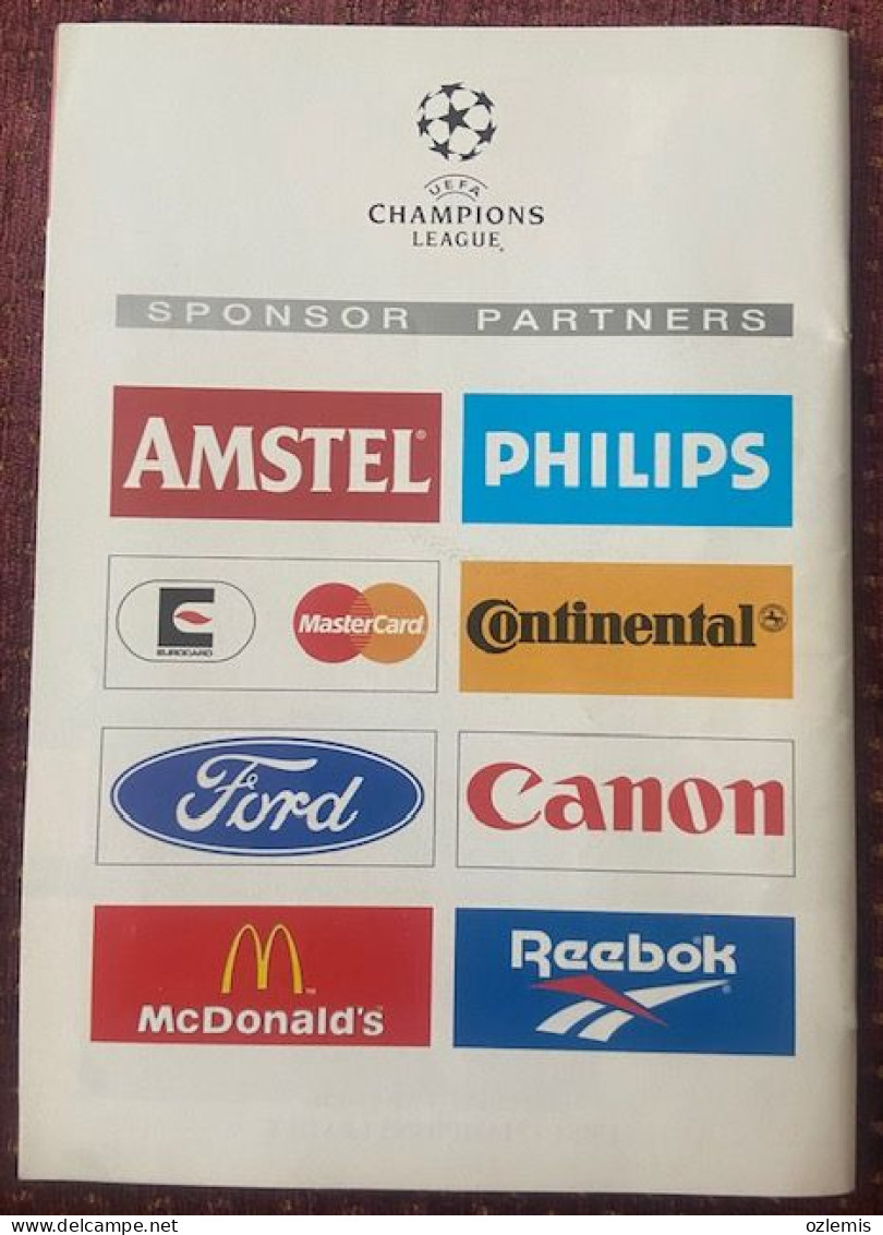 MANCHESTER UNITED- FENERBAHCE ,UEFA CHAMPIONS LEAGUE ,MATCH SCHEDULE ,1996