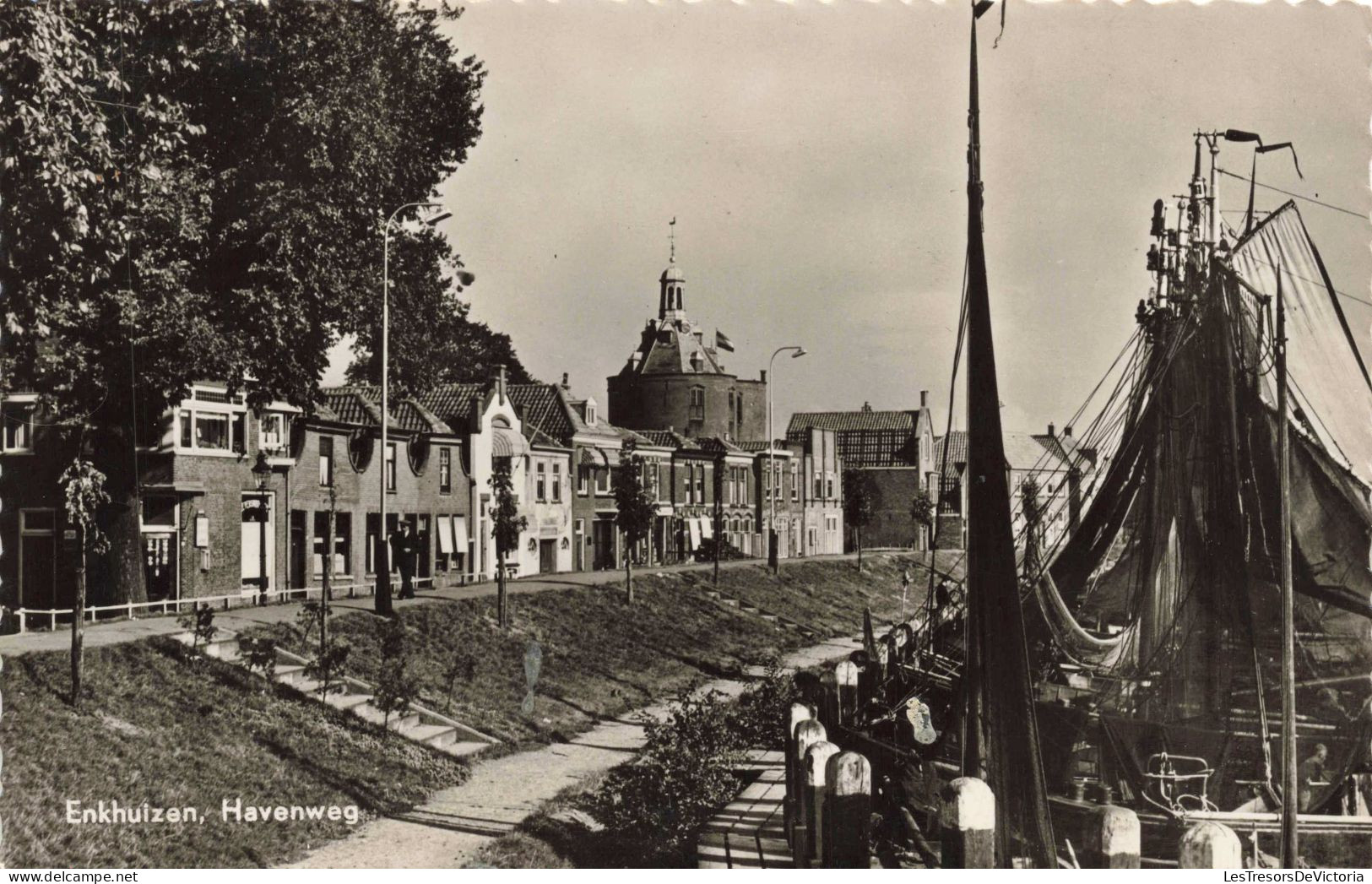 PAYS-BAS - Enkhuizen - Havenweg - Carte Postale Ancienne - Enkhuizen