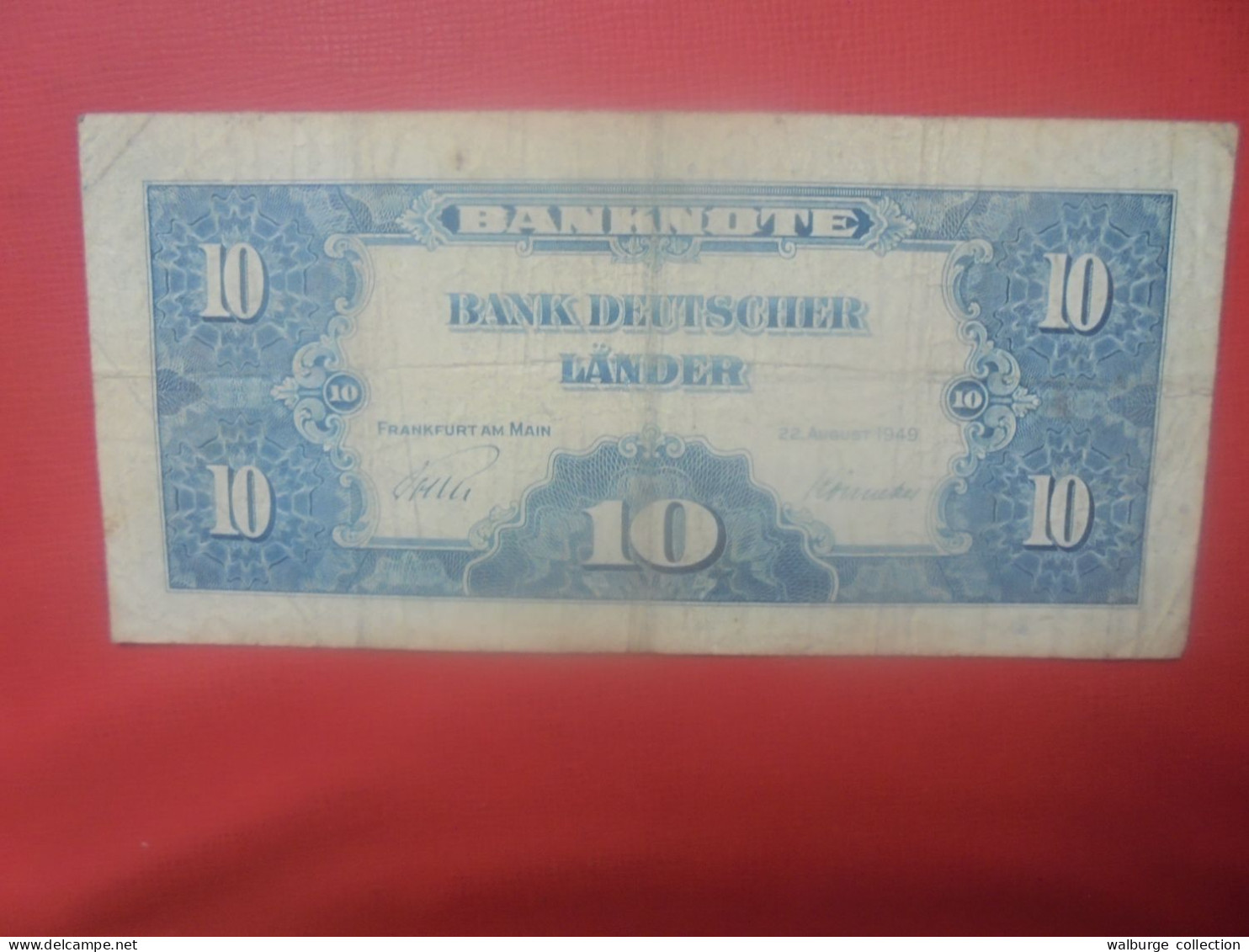 Bank Deutscher Länder 10 Mark 1949 Circuler - 10 Deutsche Mark