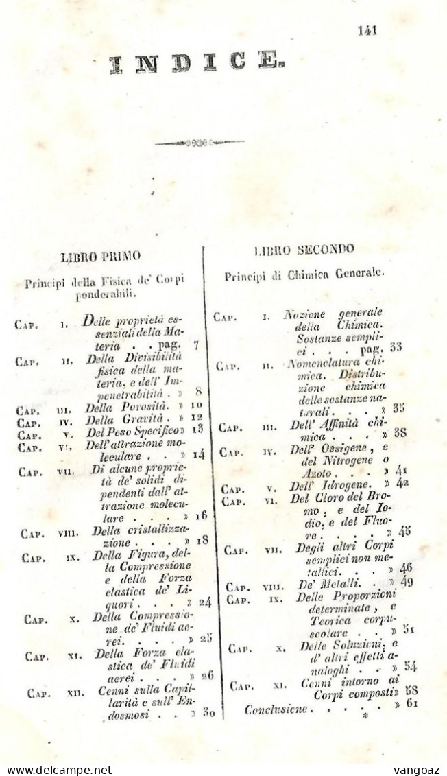 ELEMENTI DI FISICO-CHIMICA - 1842