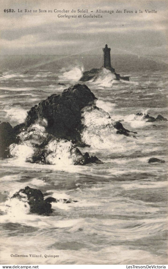 FRANCE - Le Raz De Sein - Le Raz De Sein Au Coucher Du Soleil - Carte Postale Ancienne - Ile De Sein