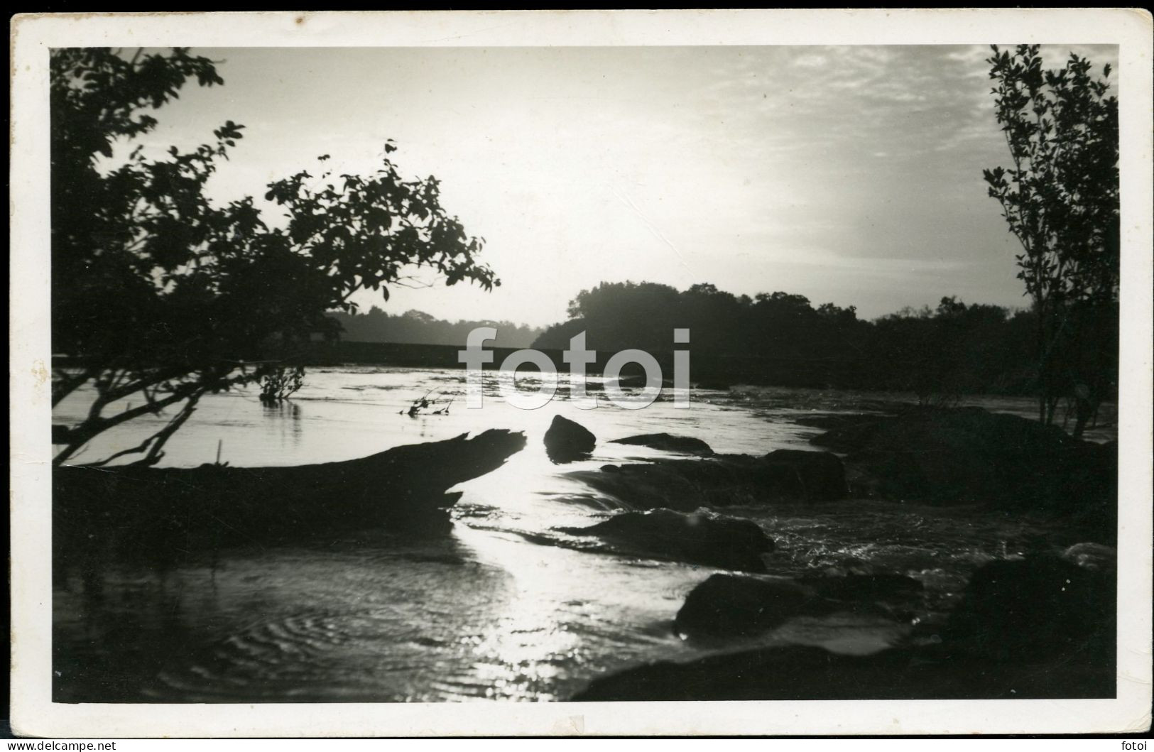 REAL PHOTO POSTCARD SUNSET GUINEA GUINE BISSAU AFRICA AFRIQUE - Guinea-Bissau