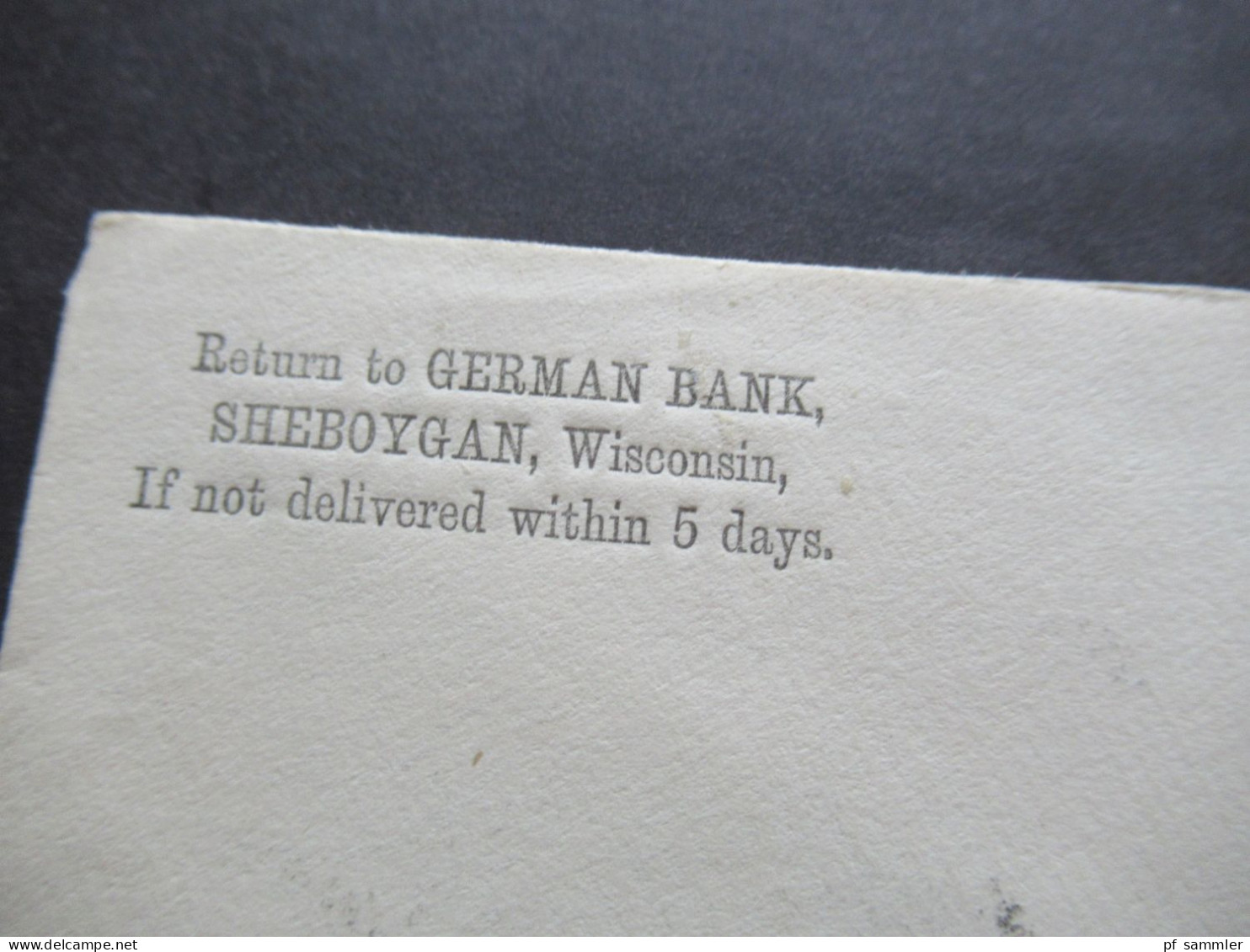 USA 2x Ganzsache / GA Umschlag Kolumbus 1893 Abs. First National Bank Grand Island Und Sheboygan - ...-1900