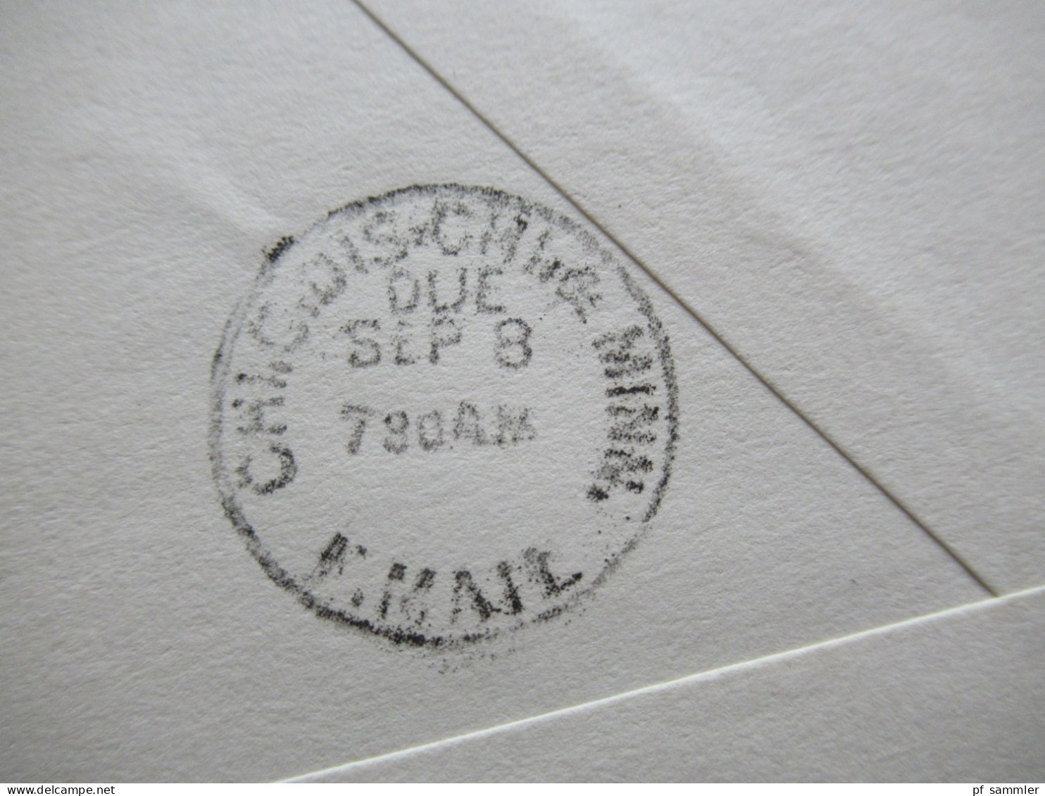USA 2x Ganzsache / GA Umschlag Kolumbus 1893 Abs. First National Bank Grand Island und Sheboygan
