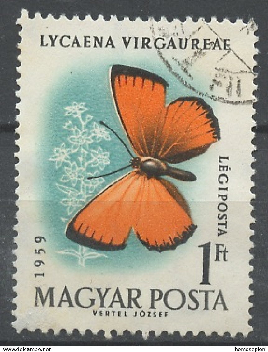 Hongrie - Hungary - Ungarn Poste Aérienne 1959 Y&T N°PA228 - Michel N°F1635 (o) - 1fo Argus Satiné - Gebraucht