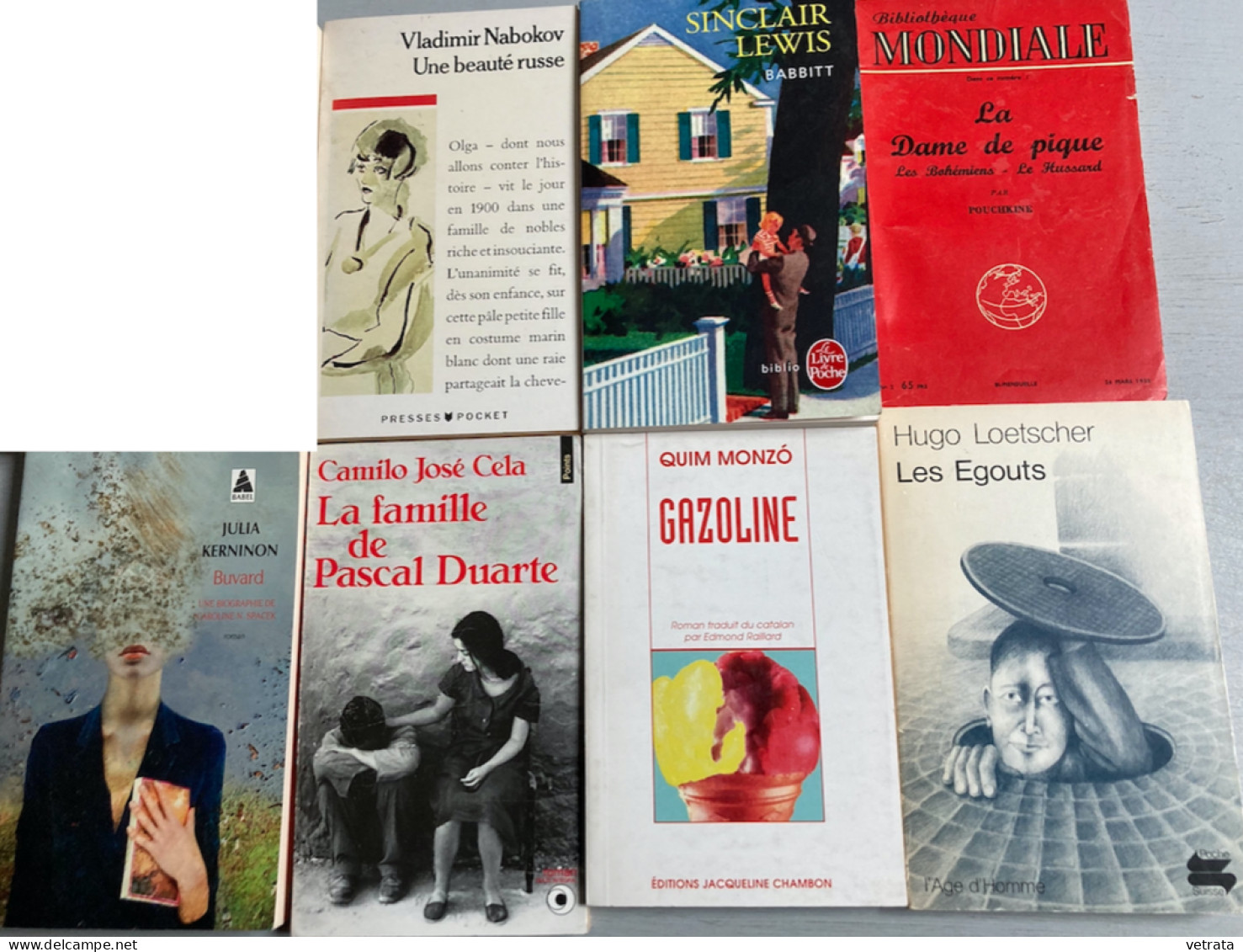 16 Livres Diverses  Collection Petit Format (O’Connor-Pouchkine-Monzo-S. Lewis-Nabokov-Cela-Rousseau-Akkouche-Morand-Ker - Wholesale, Bulk Lots