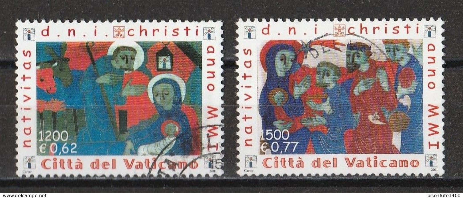 Vatican 2001 : Timbres Yvert & Tellier N° 1238 - 1239 - 1240 - 1246 - 1247 - 1248 Et 1249 Oblitérés. - Usati